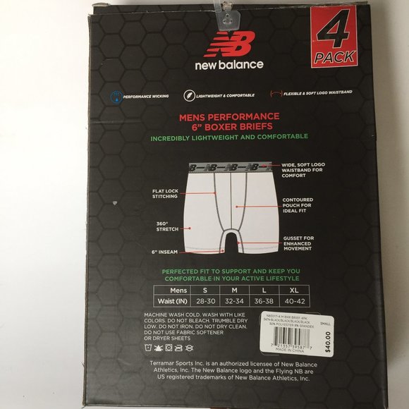 New Balance Premium Performance 6'' Boxer Briefs - Picture 3 of 6